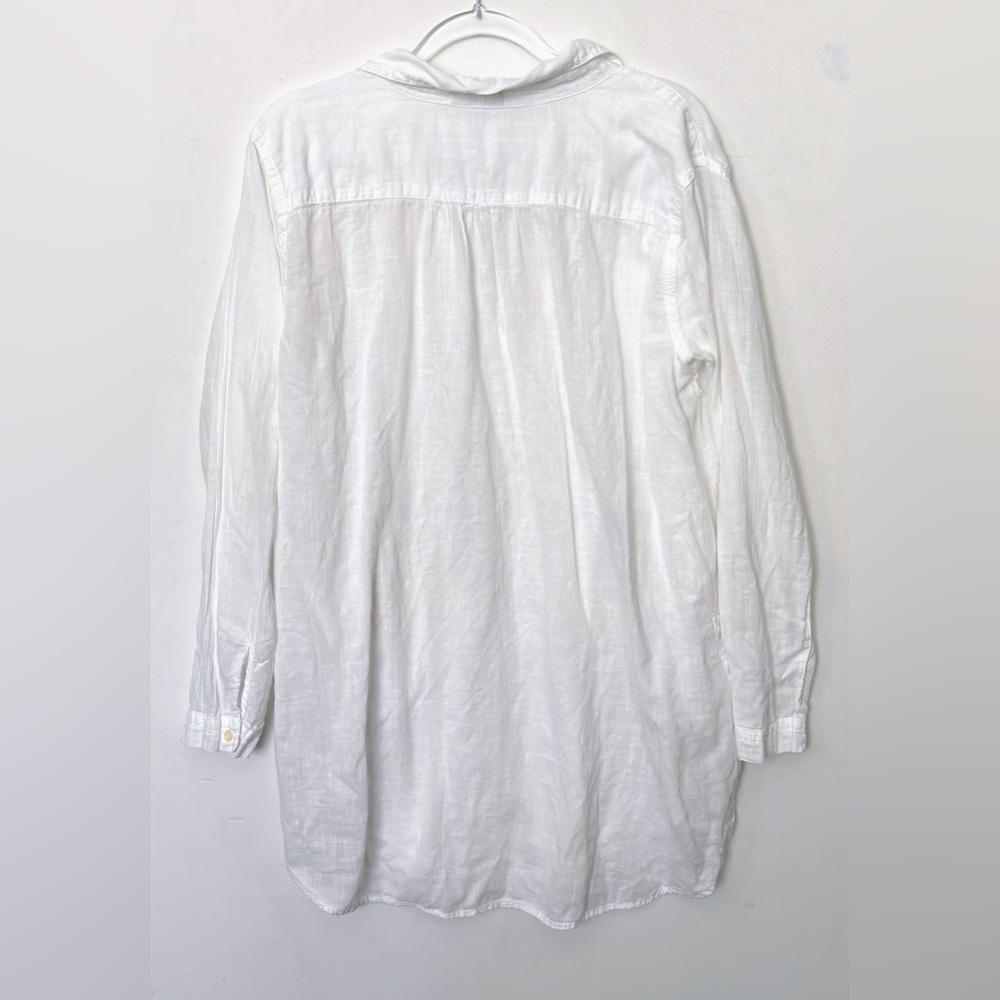 CP Shades Teton Cotton Pocket Front Tunic White Small s - Picture 5 of 6